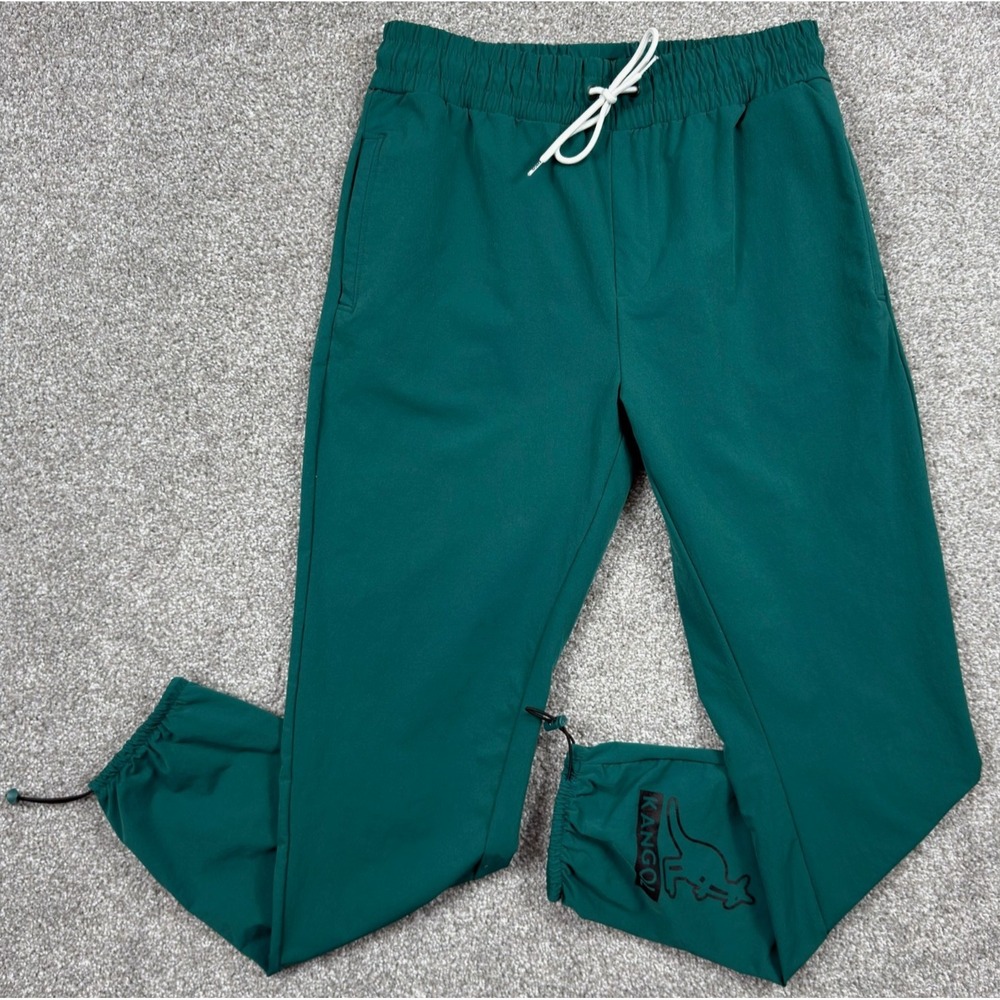 Kangol Classic Track Pants Men's L 34x30 Dark Green Jogger K92104 Logo
